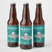 Funny Shark Beer Labels Bier Etiket (Flessen)