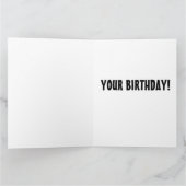 FUNNY SHARK BIRTHDAY WENSKAART KAART (Binnen)