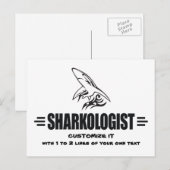 Funny Shark Briefkaart (Voorkant / Achterkant)