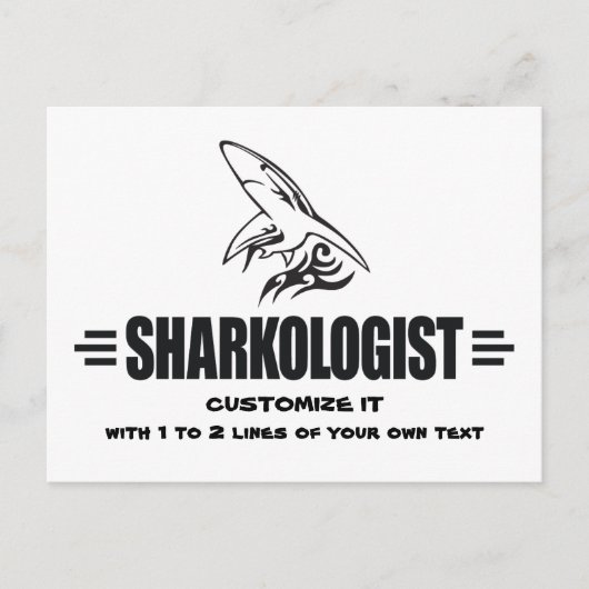 Funny Shark Briefkaart (Voorkant)
