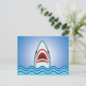 Funny Shark Briefkaart (Staand voorkant)