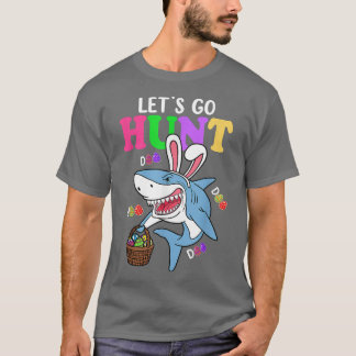 Funny Shark Bunny laat eieren jagen voor T-shirt