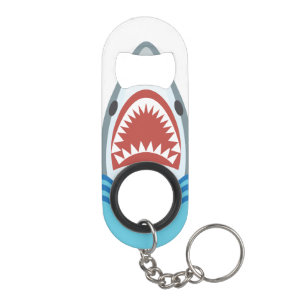Funny Shark Cartoon Sleutelhanger Flessenopener
