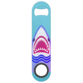 Funny Shark Cartoon Speed Flessenopener (Achterkant)
