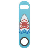 Funny Shark Cartoon Speed Flessenopener (Achterkant)