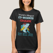 Funny Shark CO-WORKER T-shirt (Voorkant)