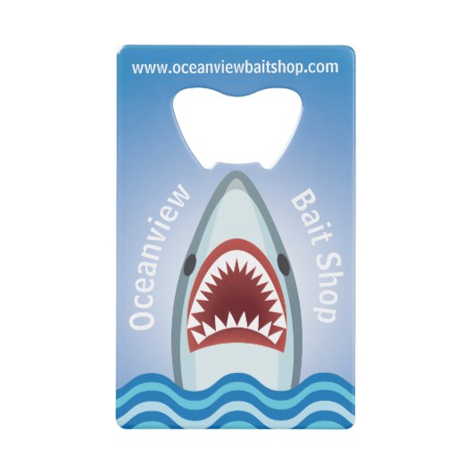 Funny Shark Creditkaart Flessenopener (Voorkant)