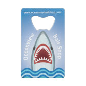 Funny Shark Creditkaart Flessenopener (Achterkant)