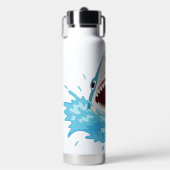 Funny Shark Custom Name Waterfles (Voorkant)