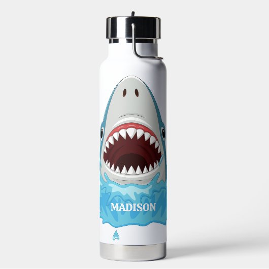 Funny Shark Custom Name Waterfles (Links)