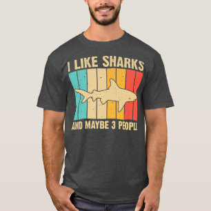 Funny Shark Design for Kids Mannen Women Animal Sh T-shirt