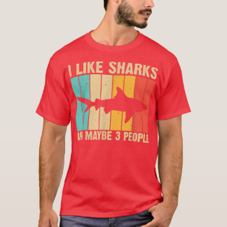 Funny Shark Design for Kids Mannen Women Animal Sh T-shirt