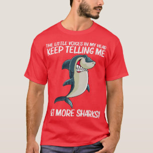 Funny Shark Design for Men White Shark Lover T-shirt