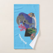 Funny shark die tv-cartoon bekijkt bad handdoek (Handdoek)
