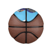 Funny shark die tv-cartoon bekijkt basketbal (Rechts)