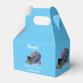 Funny shark die tv-cartoon bekijkt bedankdoosjes (Achterkant)