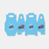 Funny shark die tv-cartoon bekijkt bedankdoosjes (Uitgevouwen)