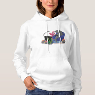 Funny shark die tv-cartoon bekijkt hoodie