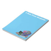 Funny shark die tv-cartoon bekijkt notitieblok (Linkerzijde)