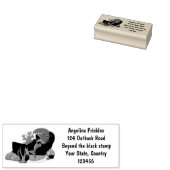 Funny shark die tv-cartoon bekijkt rubberstempel (Gestempeld)