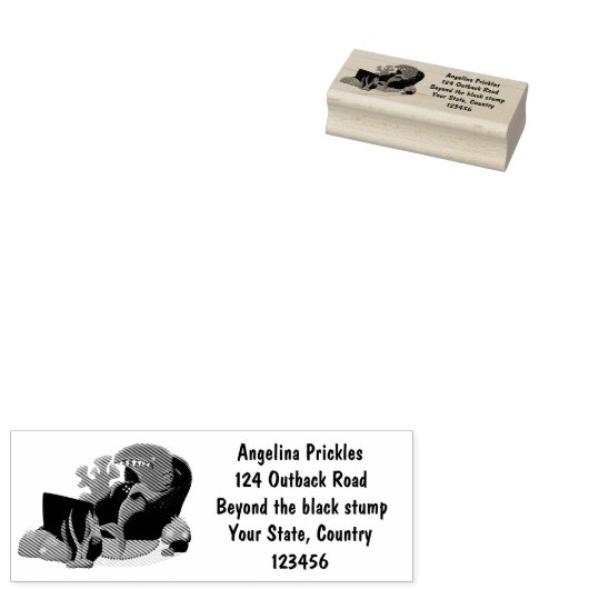 Funny shark die tv-cartoon bekijkt rubberstempel (Gestempeld)