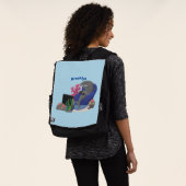 Funny shark die tv-cartoon bekijkt rugtassen (Gedragen)