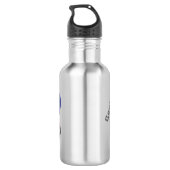 Funny shark die tv-cartoon bekijkt waterfles  (Achterkant)