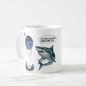 Funny shark diver lunch time :nice bubbles bro koffiemok (Voorkant links)