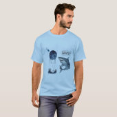 Funny shark diver lunch time :nice bubbles bro t-shirt (Voorkant volledig)