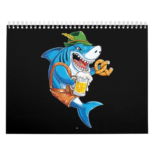Funny Shark Drink Beer - Crazy Shark Gifts Kalender (Hoes)