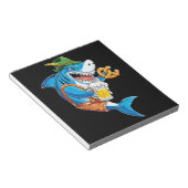 Funny Shark Drink Beer - Crazy Shark Gifts Notitieblok (Schuin)