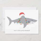 Funny Shark Feestdagenkaart (Voorkant)