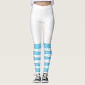 Funny Shark Fin on Water Illustration Leggings (Voorkant)
