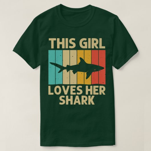 Funny Shark for Girls Kind Hammerhead Tiger Sharks T-shirt (Design voorkant)