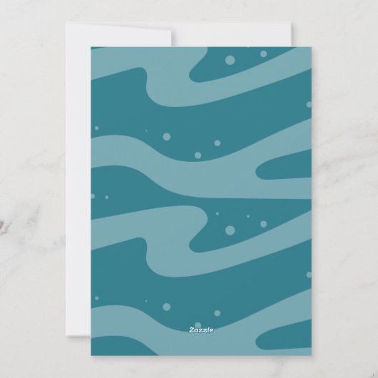 Funny Shark Foto Kerstmis Platte Vakantie Kaart (Achterkant)