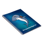 Funny Shark heeft een grotere jachthout nodig Notitieboek (Rechterzijde)