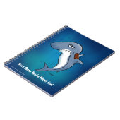 Funny Shark heeft een grotere jachthout nodig Notitieboek (Linkerzijde)