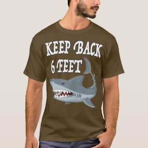Funny Shark houdt de sociale afstands-app van 1,5  T-shirt