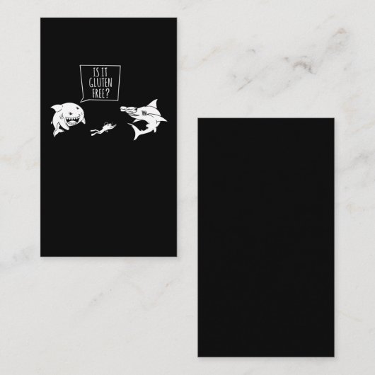 Funny Shark Humor Scuba Diver Joke Visitekaartje (Voorkant / Achterkant)