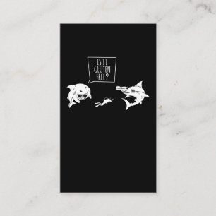 Funny Shark Humor Scuba Diver Joke Visitekaartje