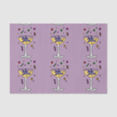 Funny Shark in Champagne Glass Tissuepapier (Voorkant)