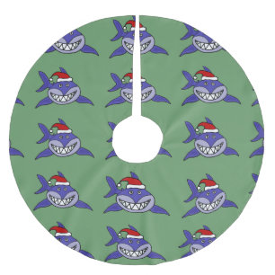 Funny Shark in Santa Hat kerstboomrok Kerstboom Rok
