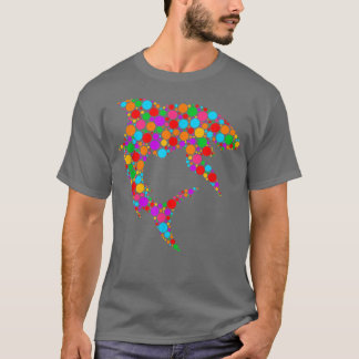 Funny Shark International Dot Day Polka Dot Graphi T-shirt