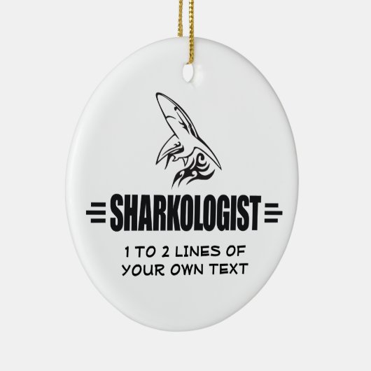 Funny Shark Keramisch Ornament (Rechts)