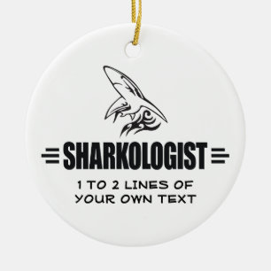 Funny Shark Keramisch Ornament