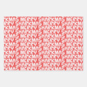 Funny Shark-kerstinpakpapier Inpakpapier Vel (Voorkant 2)