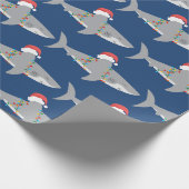 Funny Shark-kerstpapier Cadeaupapier (Hoek)