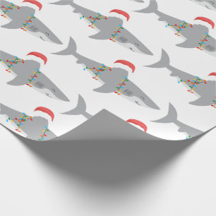 Funny Shark-kerstpapier Cadeaupapier