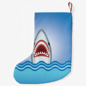 Funny Shark Kleine Kerstsok (Achterkant)