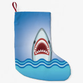 Funny Shark Kleine Kerstsok (Voorkant)